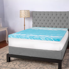 Load image into Gallery viewer, Biopedic 3&quot; Gel Swirl Memory Foam Twin Mattress Topper 7695
