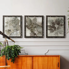 Load image into Gallery viewer, 20&quot; H x 51&quot; W x 0.75&quot; D Birch Leaves I - 3 Piece Picture Frame Painting Set on Canvas
