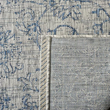 Load image into Gallery viewer, Bismark Oriental Indoor / Outdoor Area Rug in Gray/Navy 2&#39;3&quot; x 5&#39;
