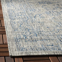 Load image into Gallery viewer, Bismark Oriental Indoor / Outdoor Area Rug in Gray/Navy 2&#39;3&quot; x 5&#39;
