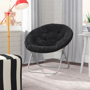 Giles 30" Papasan Chair, Color: Black, #6328