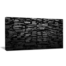 Load image into Gallery viewer, 30&quot; H x 40&quot; W x 1&quot; D Black 3D Geometric Background - Wrapped Canvas Graphic Art
