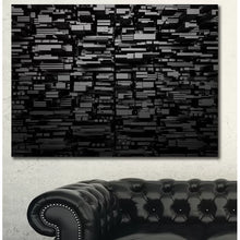 Load image into Gallery viewer, 30&quot; H x 40&quot; W x 1&quot; D Black 3D Geometric Background - Wrapped Canvas Graphic Art
