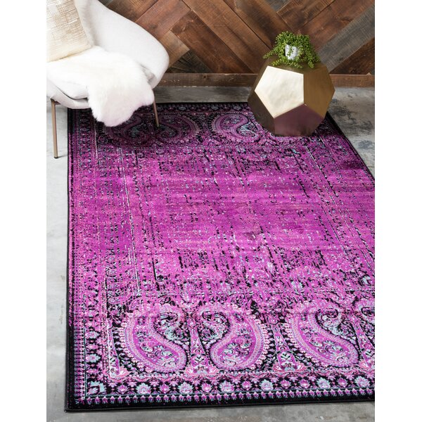 Neuilly Oriental Lilac/Black Area Rug 13 x 19 3029RR