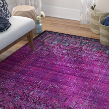 Load image into Gallery viewer, Neuilly Oriental Lilac/Black Area Rug 13 x 19 3029RR
