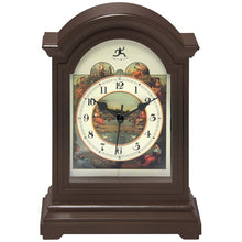 Load image into Gallery viewer, Brown Plastic Tabletop Clock
