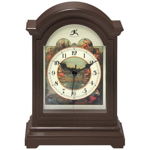 Brown Plastic Tabletop Clock
