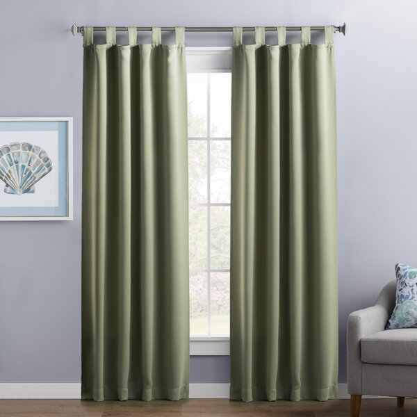 Blackout Thermal Tab Top Single Curtain Panel