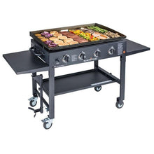 Load image into Gallery viewer, 4 - Burner Flat Top Liquid Propane 60000 BTU Gas Grill
