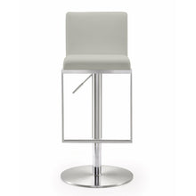 Load image into Gallery viewer, Light Gray Blagg Adjustable Height Swivel Bar Stool 7653

