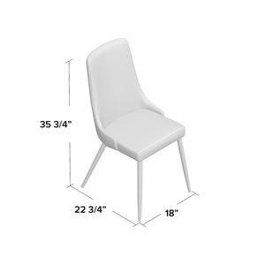 Gray Blaise Upholstered Side Chair (set of 2) (LW248)