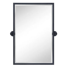 Load image into Gallery viewer, 30&quot; H x 20&quot; W Matte Black Blakley Modern &amp; Contemporary Beveled Bathroom / Vanity Mirror

