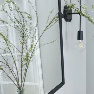 30" H x 20" W Matte Black Blakley Modern & Contemporary Beveled Bathroom / Vanity Mirror