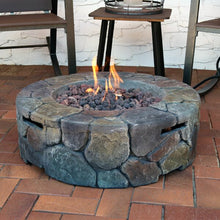 Load image into Gallery viewer, Brown/Gray Blaser Cast Stone Propane Fire Pit(2190RR)
