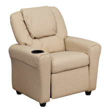 Load image into Gallery viewer, Beige Blevins Kids Recliner with Cup Holder 8009
