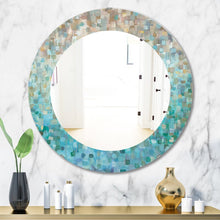 Load image into Gallery viewer, Blocked Abstract Traditional Accent Mirror 23.6 x 23.6
