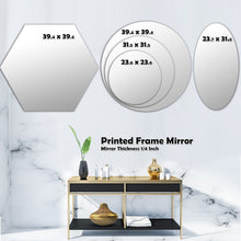Load image into Gallery viewer, Blocked Abstract Traditional Accent Mirror 23.6 x 23.6

