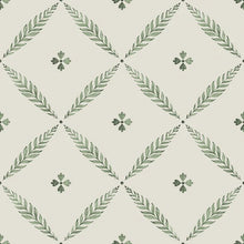 Load image into Gallery viewer, Blomstermåla Leaf Trellis 33&#39; L x 20.87&quot; W Wallpaper Roll, 2 rolls
