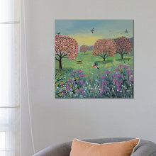 Load image into Gallery viewer, 26&quot; H x 26&quot; W x 1.5&quot; D Blossom Meadow by Jo Grundy - Painting
