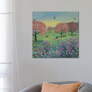26" H x 26" W x 1.5" D Blossom Meadow by Jo Grundy - Painting