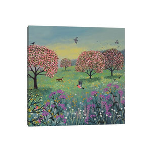 26" H x 26" W x 1.5" D Blossom Meadow by Jo Grundy - Painting