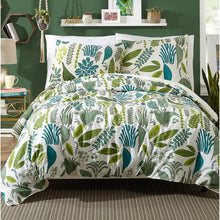 Load image into Gallery viewer, Blue/Green 100% Cotton Coastal 3 Piece KING Duvet Cover Set B68 303
