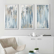 Load image into Gallery viewer, 25.5&quot; H x 40.5&quot; W x 1&quot; D Blue Illusion - 3 Piece Print 3058AH
