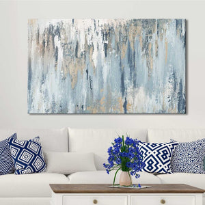 18" H x 30" W x 1" D Blue Illusion - Print