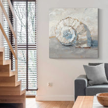 Load image into Gallery viewer, 32&quot; H x 32&quot; W x 1&quot; D Blue Shell Study III - Wrapped Canvas Print
