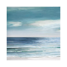 Load image into Gallery viewer, 18" H x 18" W x 0.75" D Blue Silver Shore I by Sally Swatland - Painting Print MRM1443
