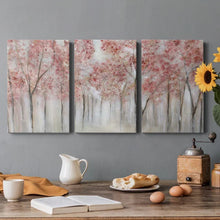 Load image into Gallery viewer, Blushing Spring - 3 Piece Picture Frame Print on Canvas 36 x 72 x 1
