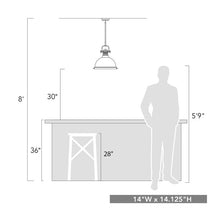 Load image into Gallery viewer, Chrome Bodalla 1 - Light Single Dome Pendant #832HW
