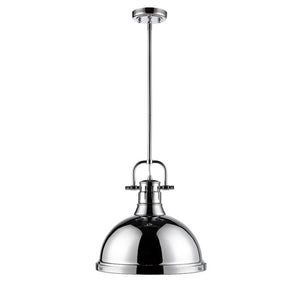 Chrome Bodalla 1 - Light Single Dome Pendant #832HW