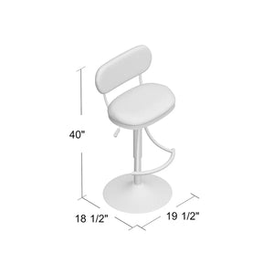 Black Bodden Swivel Adjustable Height Bar Stool