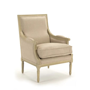 Bodil 27'' Wide Tufted Linen Armchair