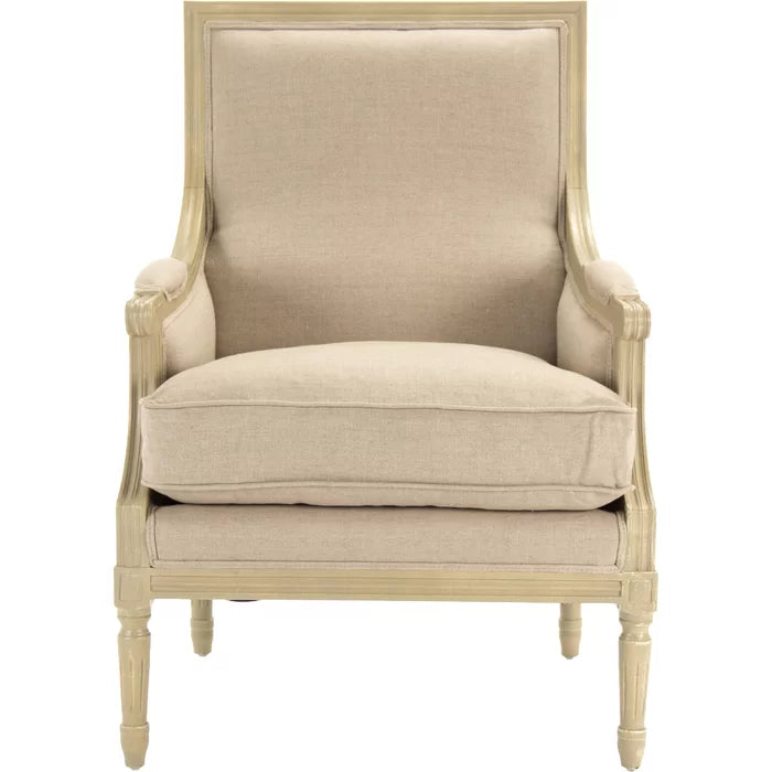 Bodil 27'' Wide Tufted Linen Armchair