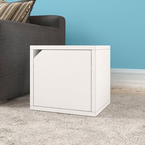 White Stackable Cube Storage - Set of 2 (418MM)