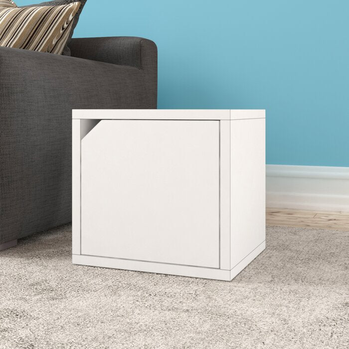 White Stackable Cube Storage - Set of 2 (418MM)