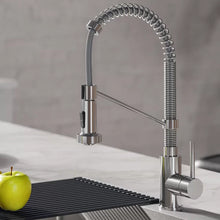 Load image into Gallery viewer, Bolden Pull Down Single Handle Kitchen Faucet with Soap Dispenser
