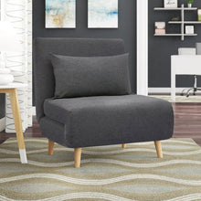 Load image into Gallery viewer, Bolen Convertible Chair, Charcoal #2268HW
