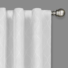 Load image into Gallery viewer, Bolton Max Blackout Rod Pocket Single Curtain Panel White, 50&#39;&#39; W x 108&#39;&#39; L #2135HW
