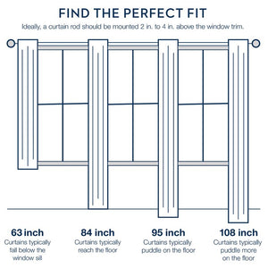 Bolton Max Blackout Rod Pocket Single Curtain Panel White, 50'' W x 108'' L #2135HW