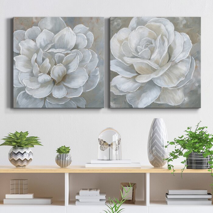 Bombshell Bloom I - 2 Piece Wrapped Canvas Print, 32