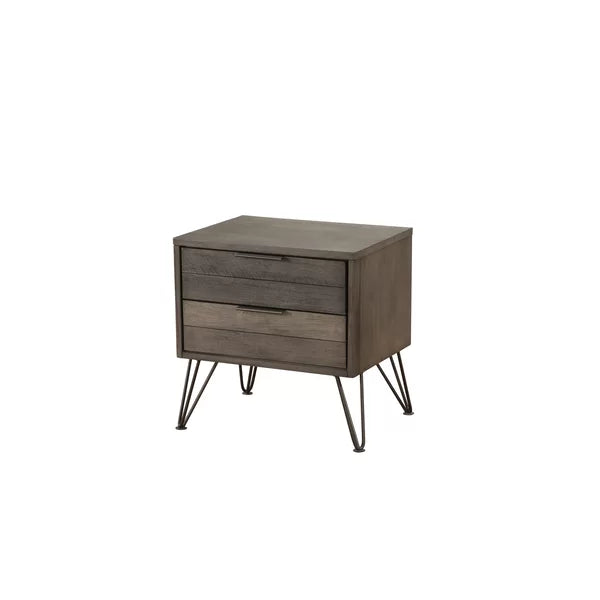 Borman 2 - Drawer Nightstand in Gray