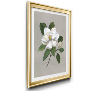 18.5" H x 24.5" W x 1.5" D Botanical Magnolia - Picture Frame Painting
