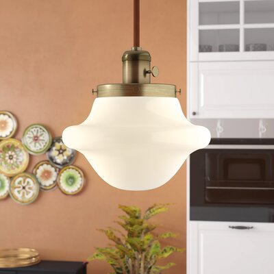 Antique Brass Botkins 1 - Light Single Schoolhouse Pendant 1111CDR