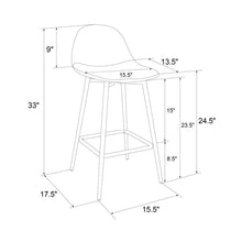 Load image into Gallery viewer, Gray Bowen Counter Stool  7202
