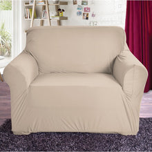 Load image into Gallery viewer, Box Cushion Armchair Slipcover (beige) 137ms
