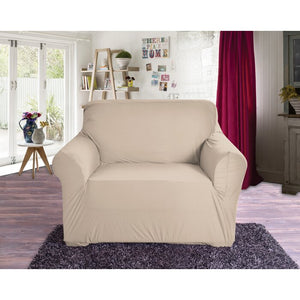 Box Cushion Armchair Slipcover (beige) 137ms
