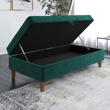 Load image into Gallery viewer, Bozeman 51&#39;&#39; Wide Velvet Tufted Rectangle Storage Ottoman with Storage OG369
